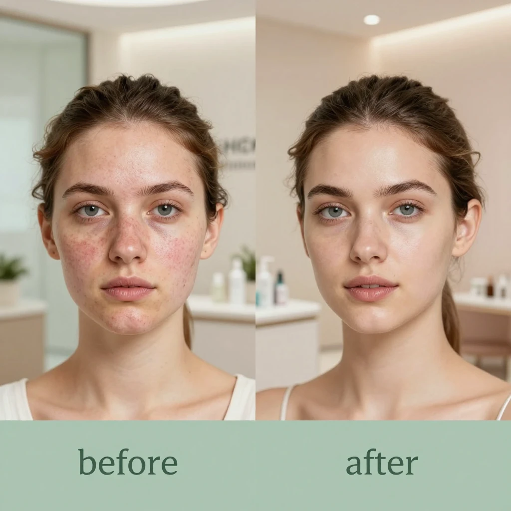 Before and After Acne Treatment
